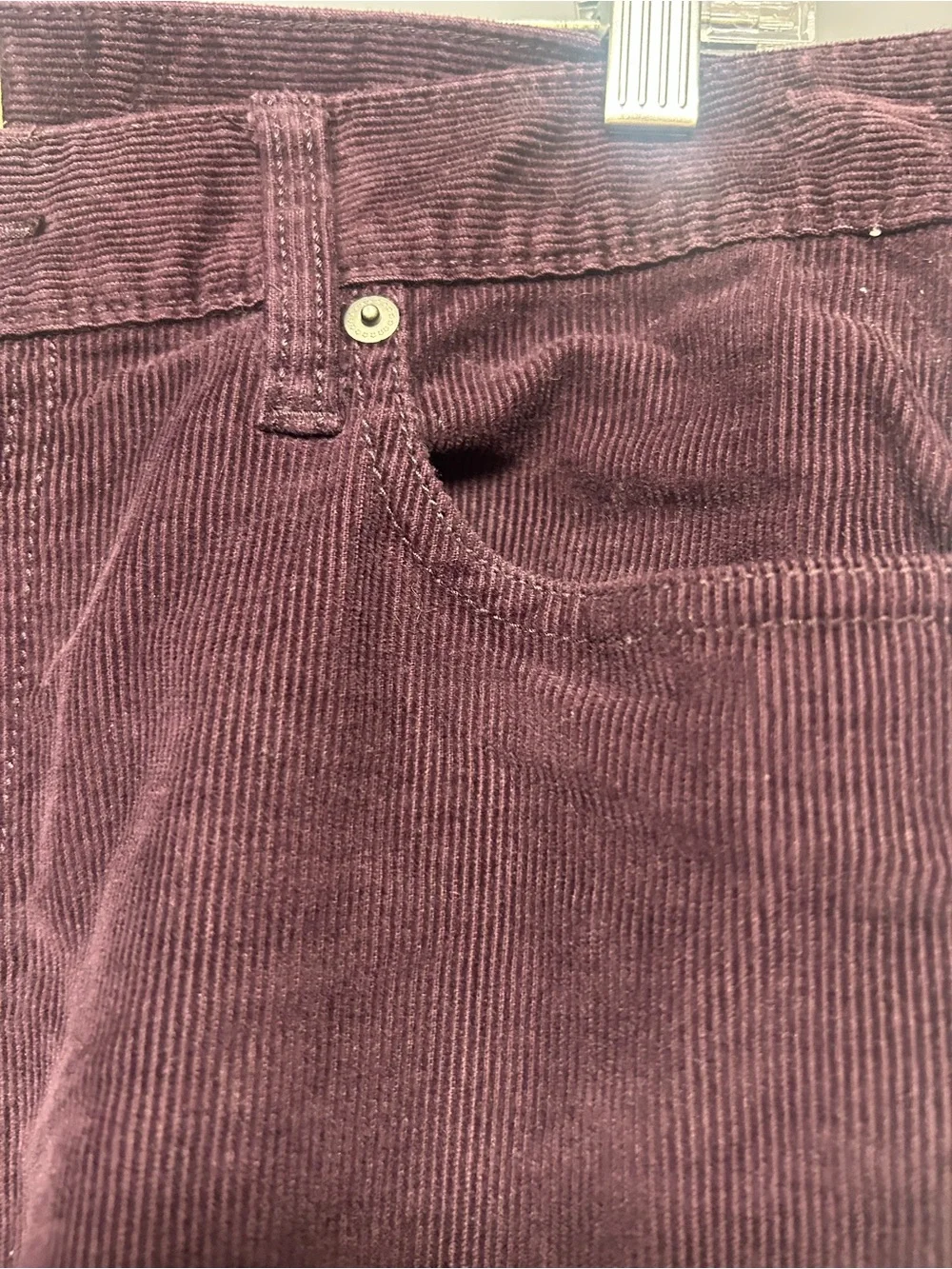 J.Crew men’s classic straight eggplant corduroy pants. Size 32x34. Like new